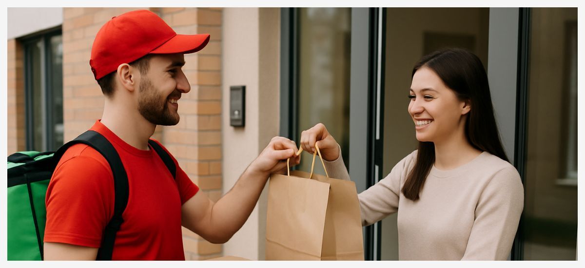  the way the food delivery service works