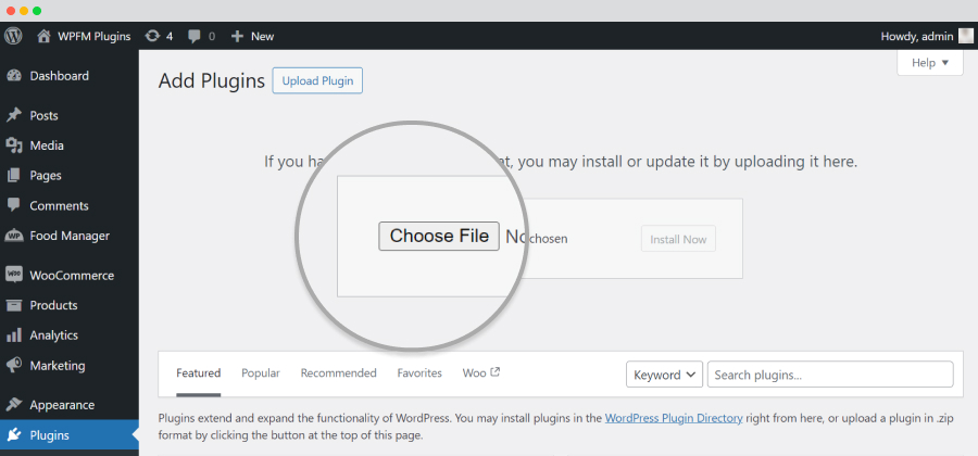 choose file