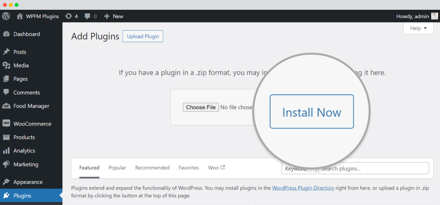install now button