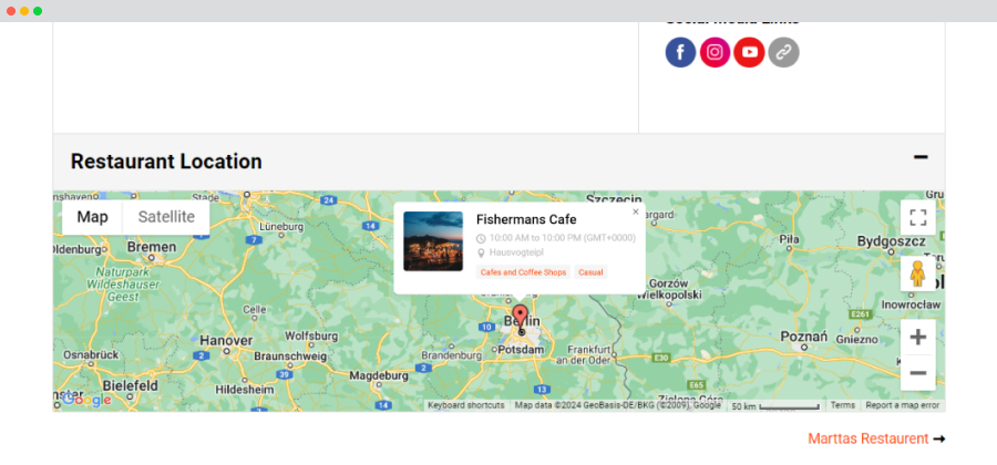 WPFM Google maps