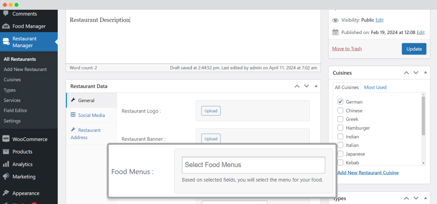 food-publish