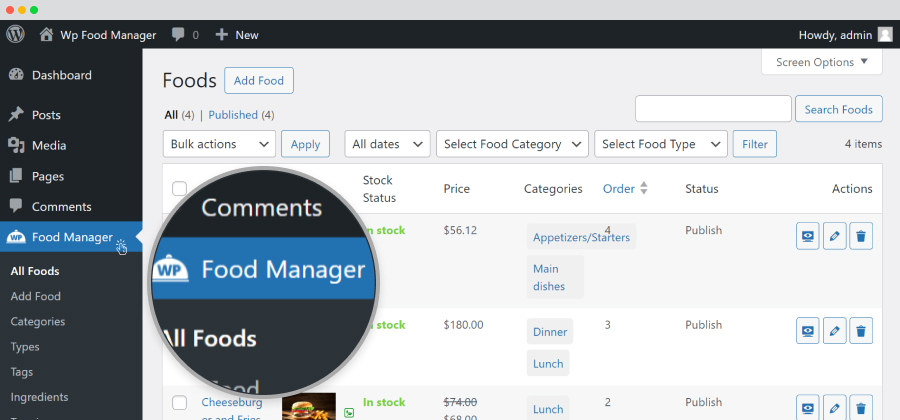 admin-food-manager