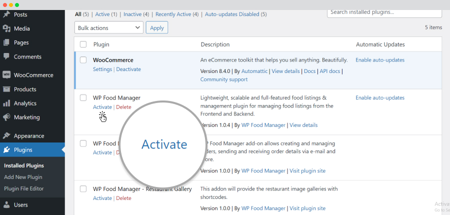 activate