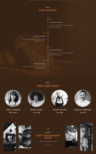 Bakery Template About