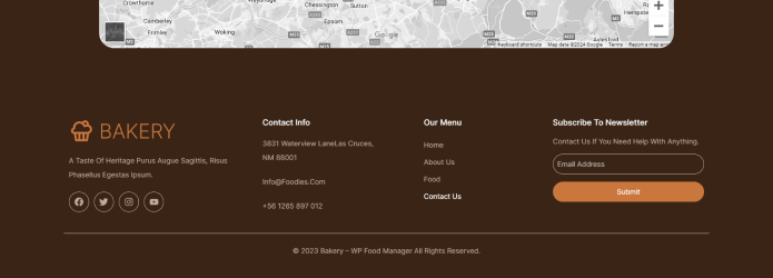 Bakery Template Footer