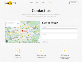 Tastybites Template Contact