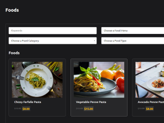 The Pasta World Template Food