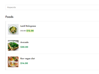 Vegan Template Food