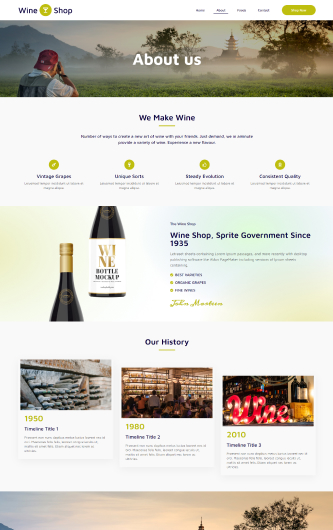Wineshop Template About