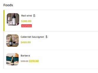 Wineshop Template Food
